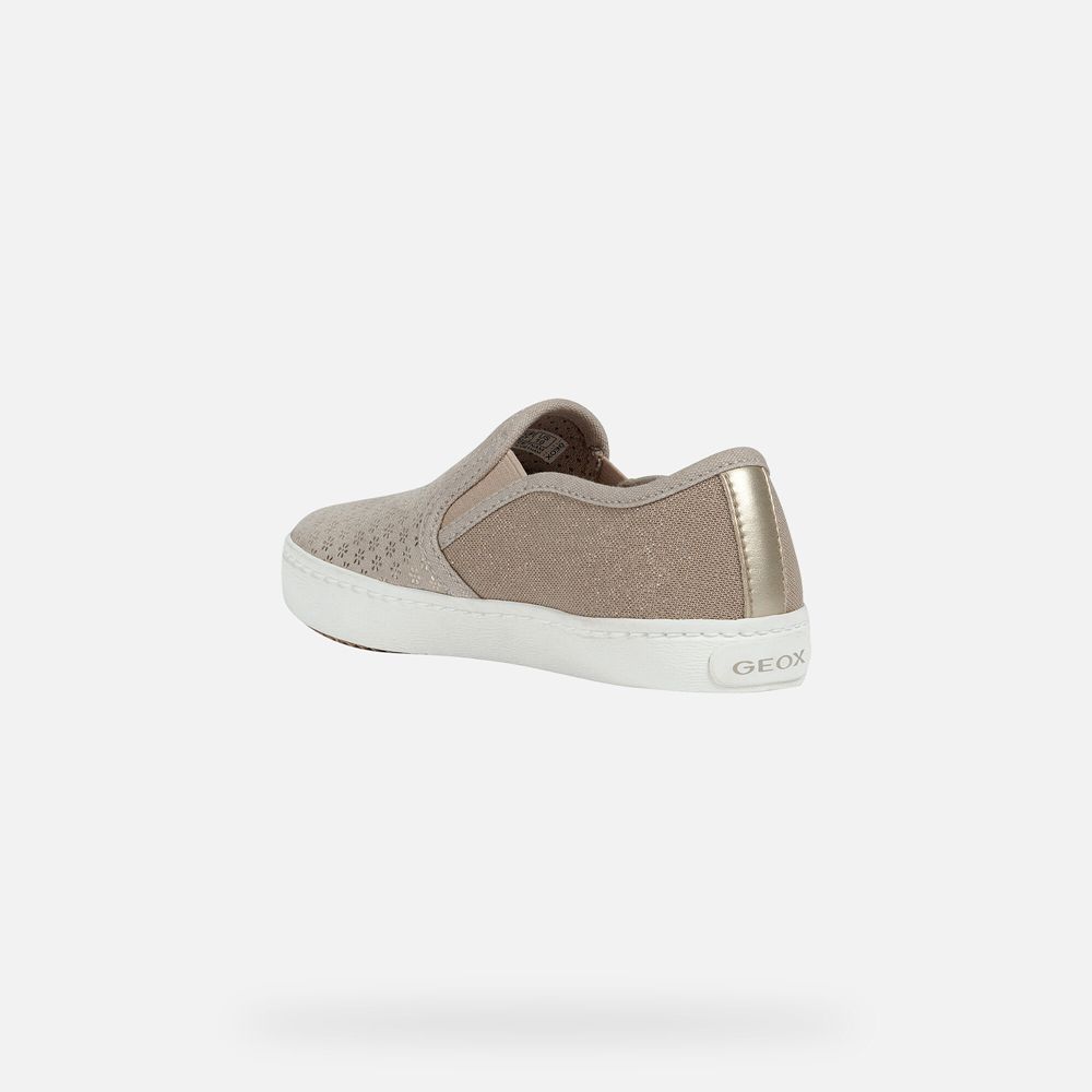 Geox Sneakers Beige Kilwi - Geox Girls Shoes - GKZETD208